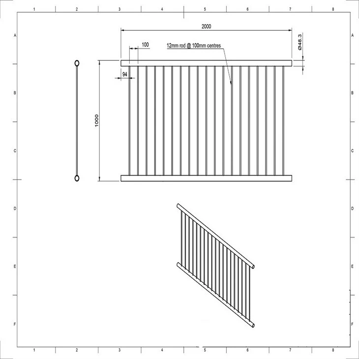 Pedestrian Barrier Panel